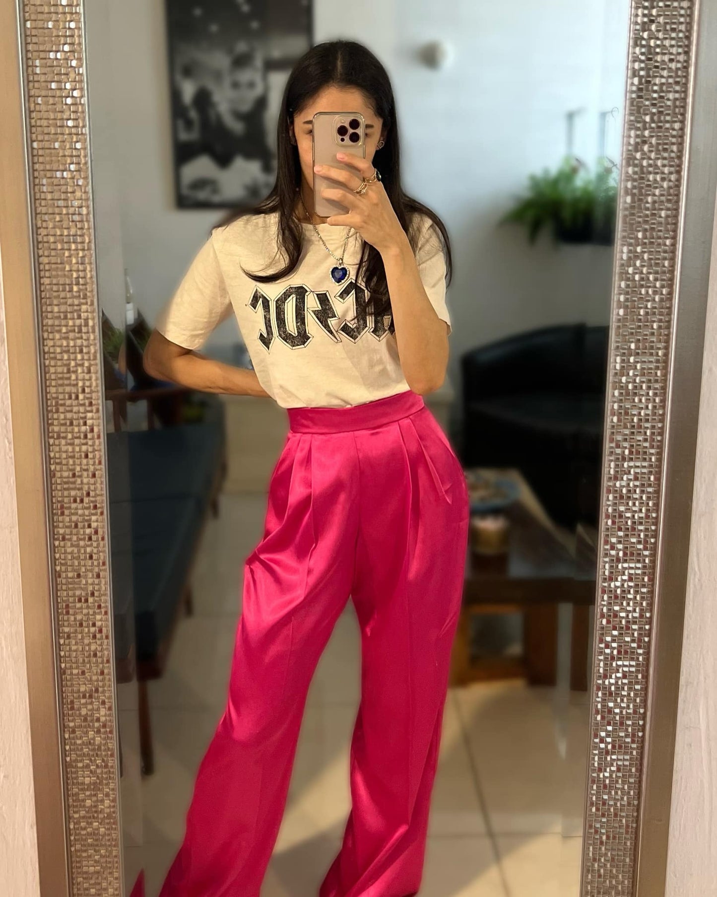 Silk pants